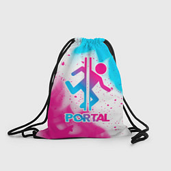 Рюкзак-мешок Portal neon gradient style, цвет: 3D-принт