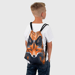Рюкзак-мешок Нарисованная огненная лиса, цвет: 3D-принт — фото 2
