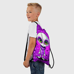 Рюкзак-мешок Alien - purple color, цвет: 3D-принт — фото 2
