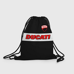 Рюкзак-мешок Ducati motors - черный, цвет: 3D-принт