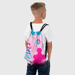 Рюкзак-мешок Fiat neon gradient style: надпись, символ, цвет: 3D-принт — фото 2