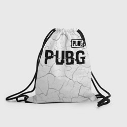 Рюкзак-мешок PUBG glitch на светлом фоне: символ сверху, цвет: 3D-принт