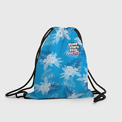 Рюкзак-мешок Цветочный паттерн - GTA vice city, цвет: 3D-принт