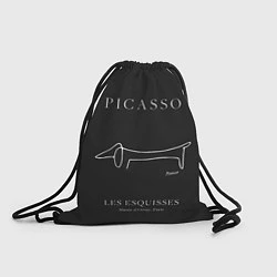 Рюкзак-мешок Собака на черном - Пабло Пикассо, цвет: 3D-принт