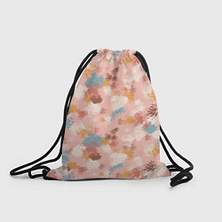 Рюкзак-мешок Разноцветные мазки, пятна в пастельных тонах, цвет: 3D-принт