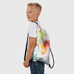 Рюкзак-мешок Акварельный цветочный принт, цвет: 3D-принт — фото 2