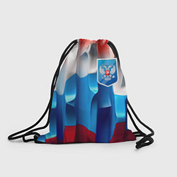 Рюкзак-мешок Синий герб РФ, цвет: 3D-принт