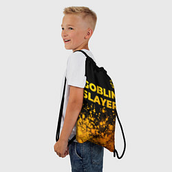 Рюкзак-мешок Goblin Slayer - gold gradient: символ сверху, цвет: 3D-принт — фото 2