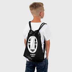Рюкзак-мешок Spirited Away glitch на темном фоне, цвет: 3D-принт — фото 2