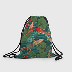 Рюкзак-мешок Паттерн карпы кои, цвет: 3D-принт