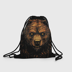 Рюкзак-мешок Медведь иллюстрация, цвет: 3D-принт