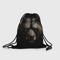 Рюкзак-мешок Крупная морда медведя, цвет: 3D-принт