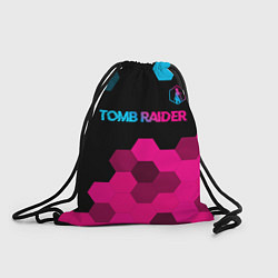 Мешок для обуви Tomb Raider - neon gradient: символ сверху