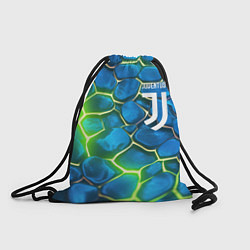 Мешок для обуви Juventus blue green neon