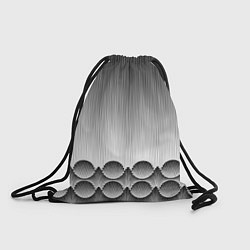 Рюкзак-мешок Круглая полосатая геометрия, цвет: 3D-принт