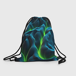 Рюкзак-мешок Зеленая кислотная текстура с плитами, цвет: 3D-принт