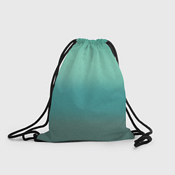 Рюкзак-мешок Бирюзовый фон градиент, цвет: 3D-принт