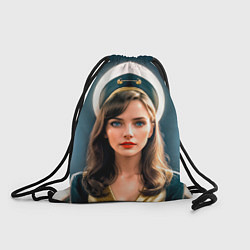 Рюкзак-мешок Девушка проводница на станции, цвет: 3D-принт