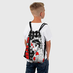 Рюкзак-мешок Клинок рассекающий демонов - Танджиро, цвет: 3D-принт — фото 2