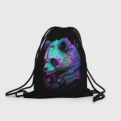 Рюкзак-мешок Панда киберпанк, цвет: 3D-принт