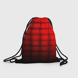 Рюкзак-мешок Просто красно-черная клетка, цвет: 3D-принт