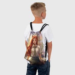 Рюкзак-мешок Студентка девушка лисица, цвет: 3D-принт — фото 2
