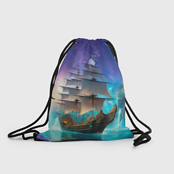 Рюкзак-мешок Сказочный парусник, цвет: 3D-принт