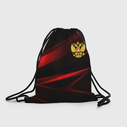 Рюкзак-мешок Золотистый герб России, цвет: 3D-принт