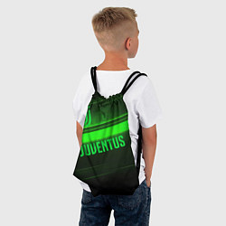 Рюкзак-мешок Juventus green line, цвет: 3D-принт — фото 2