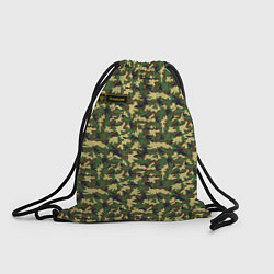 Рюкзак-мешок Камуфляж флора - Алексей, цвет: 3D-принт