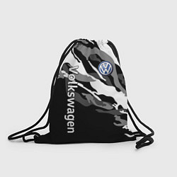 Рюкзак-мешок Фольцваген - белый камуфляж, цвет: 3D-принт