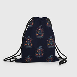 Рюкзак-мешок Паттерн с милыми ведьмочками, цвет: 3D-принт