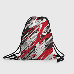Рюкзак-мешок Спонтанные брызги красные, цвет: 3D-принт
