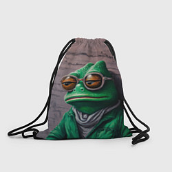 Рюкзак-мешок Уставшная лягушка Пепе, цвет: 3D-принт