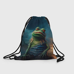Рюкзак-мешок Уставший Пепе, цвет: 3D-принт