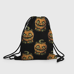 Рюкзак-мешок Паттерн озорная тыква, цвет: 3D-принт