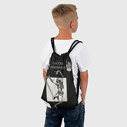 Рюкзак-мешок Choose happiness, цвет: 3D-принт — фото 2