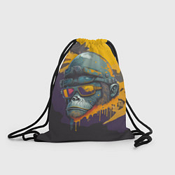 Рюкзак-мешок Горилла авиатор, цвет: 3D-принт