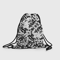 Рюкзак-мешок Чёрно-белая сеть, цвет: 3D-принт