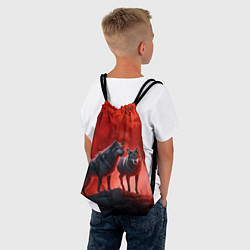 Рюкзак-мешок Кровавая луна, цвет: 3D-принт — фото 2