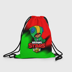 Рюкзак-мешок Brawl stars leon green, цвет: 3D-принт