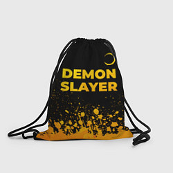 Мешок для обуви Demon Slayer - gold gradient: символ сверху