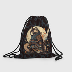 Рюкзак-мешок Кот якудза - японский воин, цвет: 3D-принт