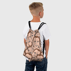 Рюкзак-мешок Лица Николаса Кейджа, цвет: 3D-принт — фото 2