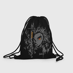 Рюкзак-мешок Монохромный - Кеджиро Ренгоку, цвет: 3D-принт
