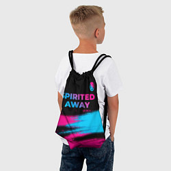 Рюкзак-мешок Spirited Away - neon gradient: символ сверху, цвет: 3D-принт — фото 2
