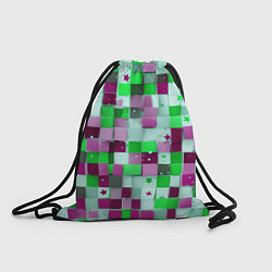Рюкзак-мешок Ретро Квадраты, цвет: 3D-принт