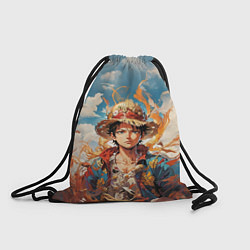 Рюкзак-мешок Луффи в соломенной шляпе, цвет: 3D-принт