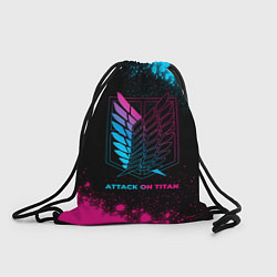 Мешок для обуви Attack on Titan - neon gradient