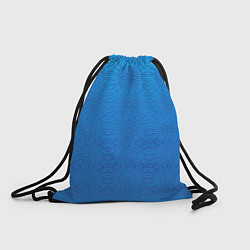 Рюкзак-мешок Переливающаяся абстракция голубой, цвет: 3D-принт